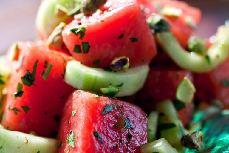 Refresh Your Day with This Easy Watermelon Cucumber Salad Recipe
