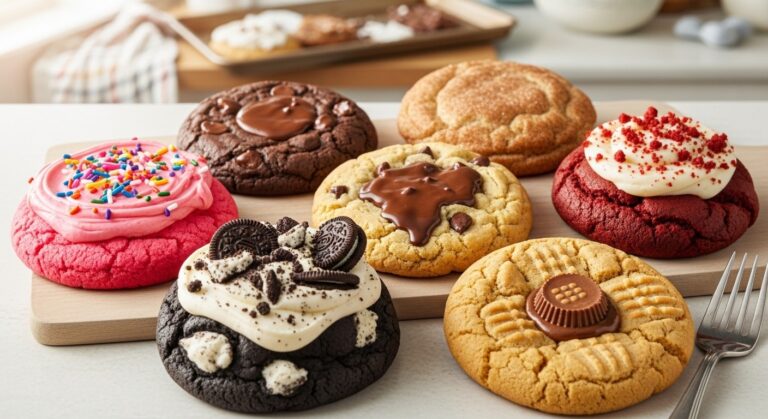 Homemade crumbl cookies