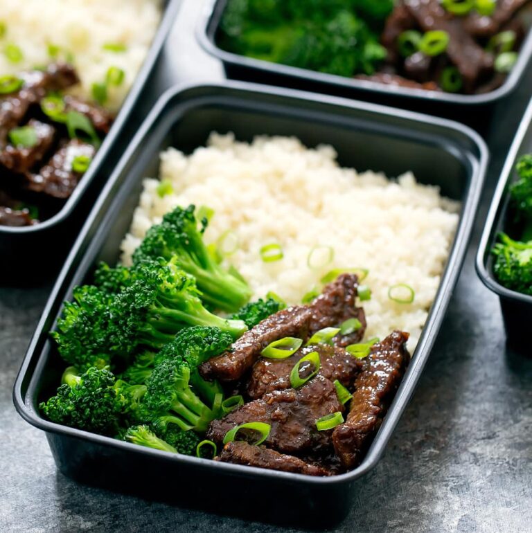 20-Minute Mongolian Beef Meal Prep Bowls