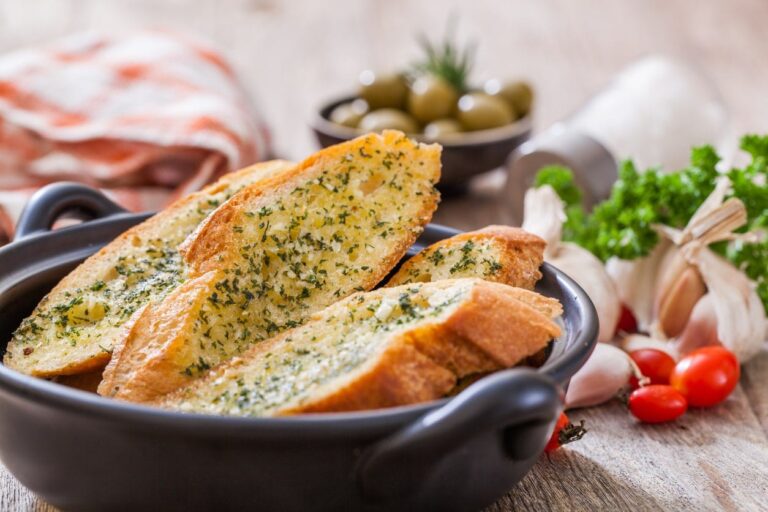 Garlic Bread with sliced bread