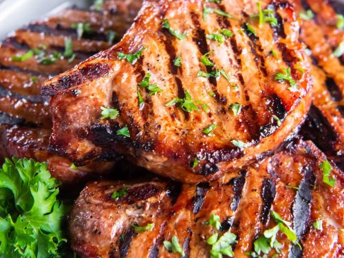 Grilled BBQ Pork Chops