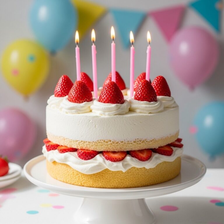 Strawberry Shortcake Birthday Cake