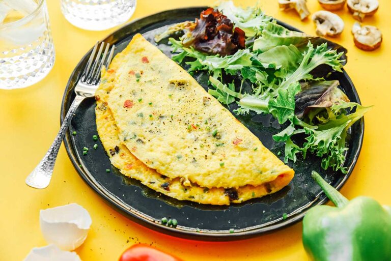 Homemade Classic Omelet with Veggies