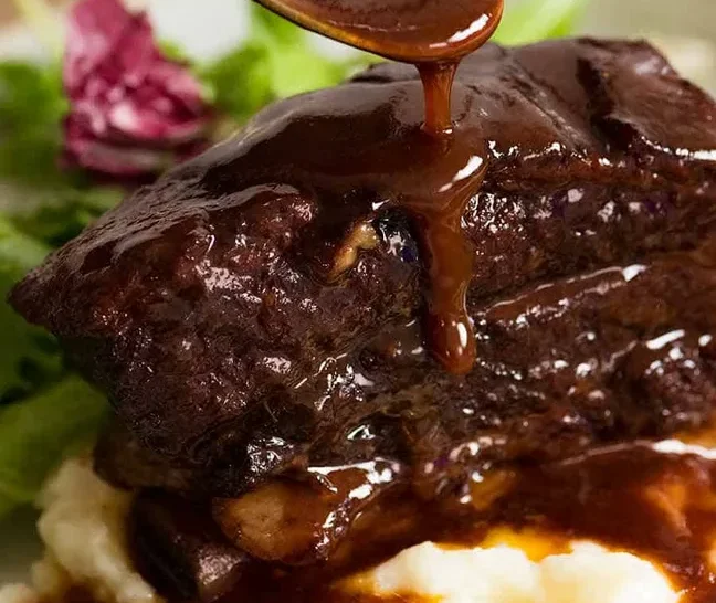 Beef Short Ribs Recipe Braised in Red Wine